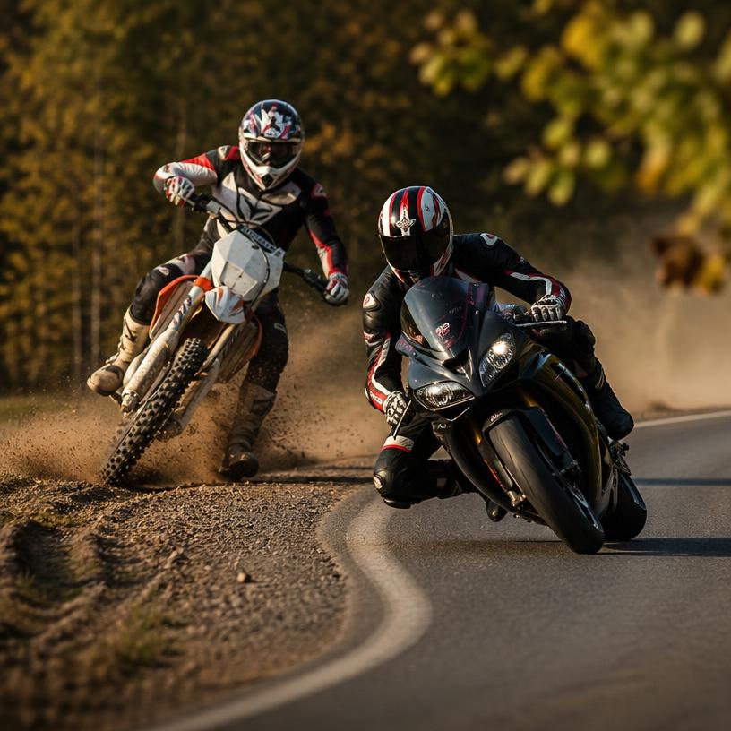 Adrenalin na dvě stě: Motokros vs. silnice