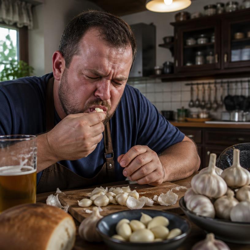 Česneková výzva v kuchyni