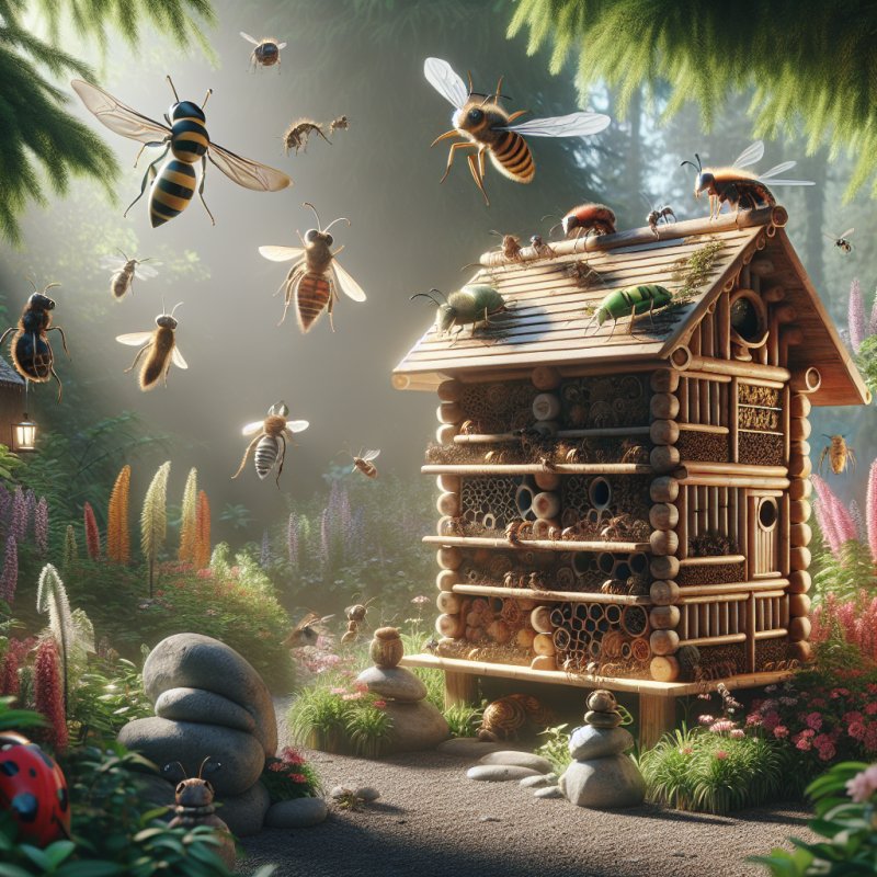 Objevte tajemství hmyzích hotelů na zahradě!