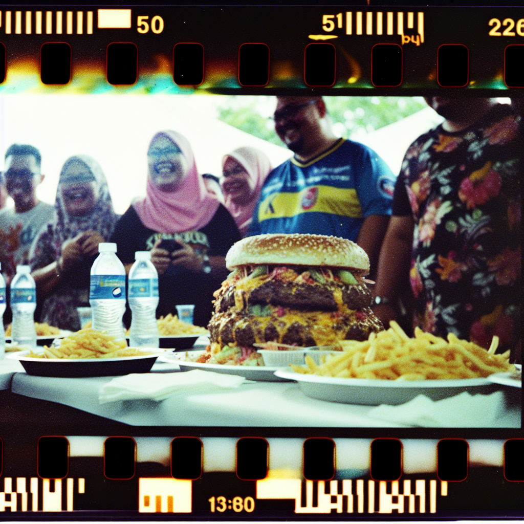 Největší burger v Česku vážil přes 100 kilogramů!